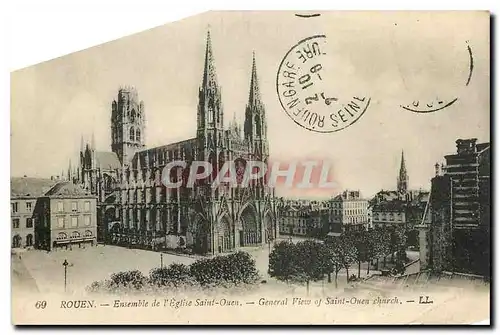 Cartes postales Rouen Ensemble de l'eglise Saint Ouen