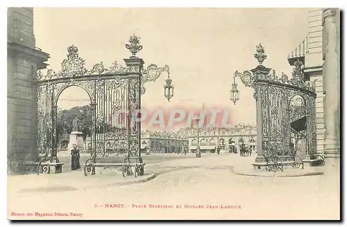 Cartes postales Nancy Place Stanislas et Grilles Jean Lamour