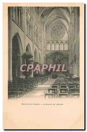 Cartes postales Brie Comte Robert Interieur de l'Eglise