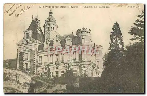 Cartes postales Savennieres Maine et Loire Chateau de Varennes