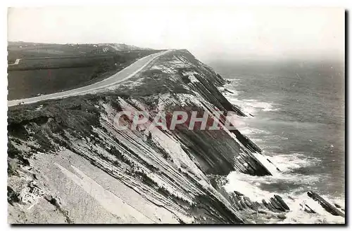 Cartes postales moderne Saint Jean de luz Basses Pyr les rochers de la Cote Basque la route vers Hendaye