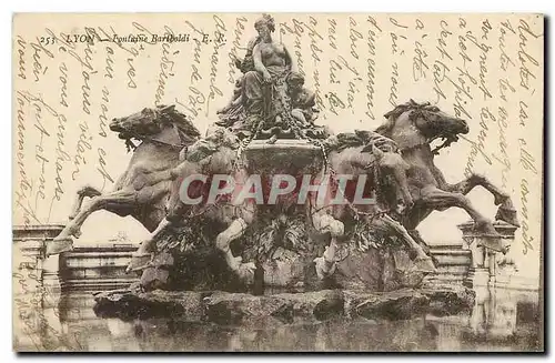 Cartes postales Lyon Fontaine Bartholdi