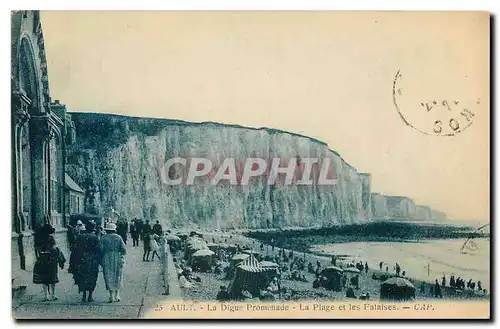 Cartes postales Ault la Digue Promenade la plage et les Falaises