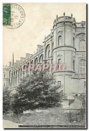 Cartes postales Saint Germain en Laye le Chateau vue prise de la rue Thiers