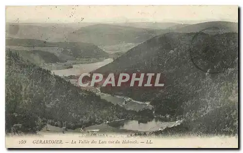 Cartes postales Gerardmer la Vallee des Lacs vue du Hohneck