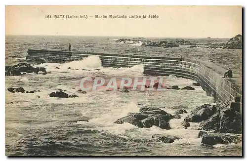 Cartes postales Batz Loire inf Maree Montante contre la jetee