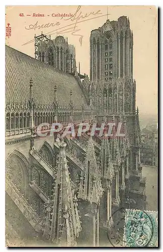 Cartes postales Reims Cathedrale