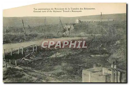 Ansichtskarte AK Vue panoramique du Monument de la Tranche des Baionnettes Militaria