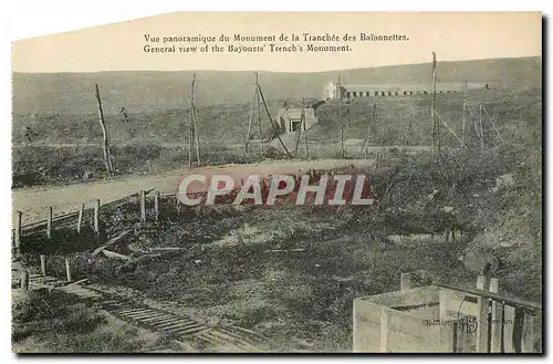 Cartes postales Vue panoramique du Monument de la Tranche des Baionnettes Militaria