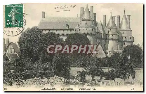 Cartes postales Langeais le Chateau Partie Sud est