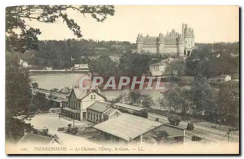 Cartes postales Pierrefonds le Chateau l'Etang la Gare