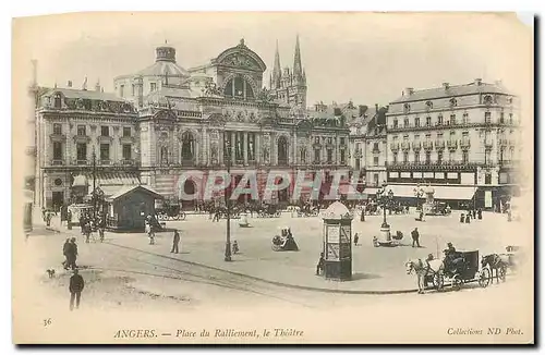 Cartes postales Angers Place du Ralliement le Theatre