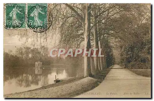 Ansichtskarte AK Fontainebleau le Palais Allee de Sally