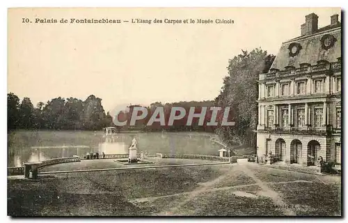 Ansichtskarte AK Palais de Fontainebleau l'Etang des Carpes et le Musee Chinois Chine China