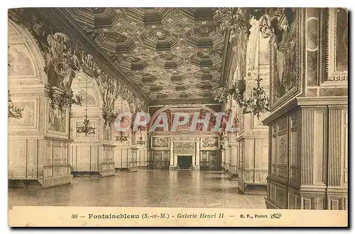 Cartes postales Fontainebleau S et M Galerie Henri II