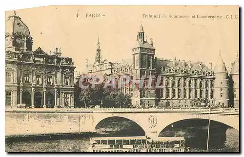 Cartes postales Paris Tribunal de Commerce et conciergerie