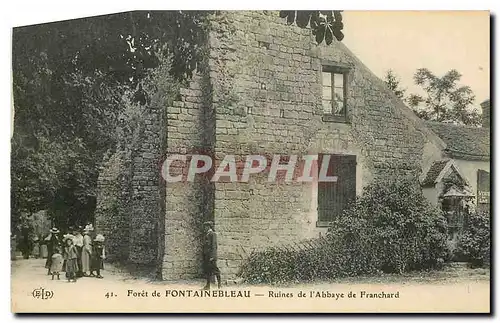 Ansichtskarte AK Foret de Fontainebleau Ruines de l'Abbaye de Franchard