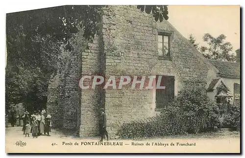 Cartes postales Foret de Fontainebleau Ruines de l'Abbaye de Franchard