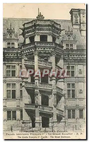 Ansichtskarte AK Blois L et Ch le Chateau facade interieure Francois Ier le grand escalier