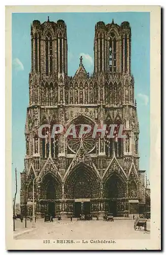 Cartes postales Reims La cathedrale