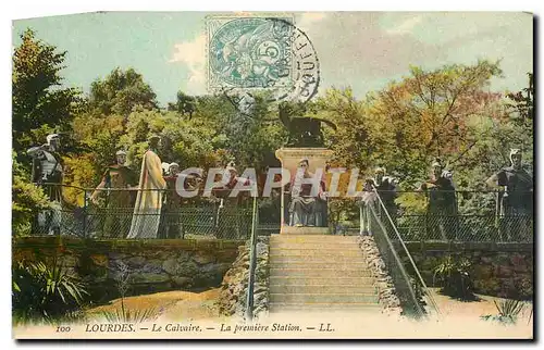 Cartes postales Lourdes le calvaire la premiere Station