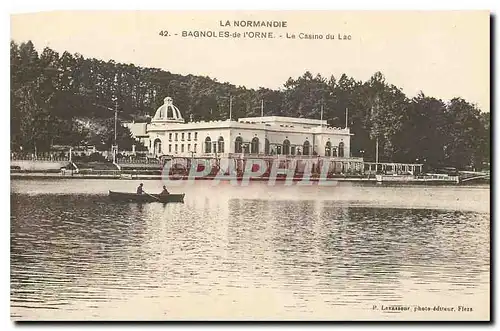 Cartes postales La Normandie Bagnoles de l'Orne le Casino du lac