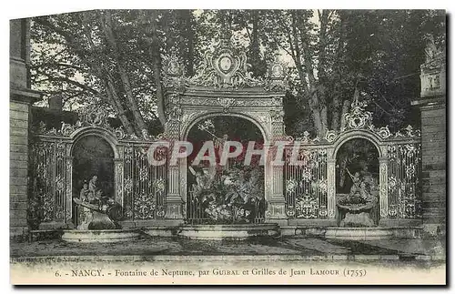 Cartes postales Nancy fontaine de Neptune