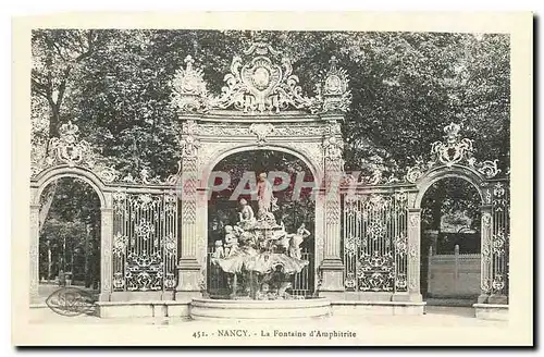 Cartes postales Nancy la fontaine d'Apmphitite