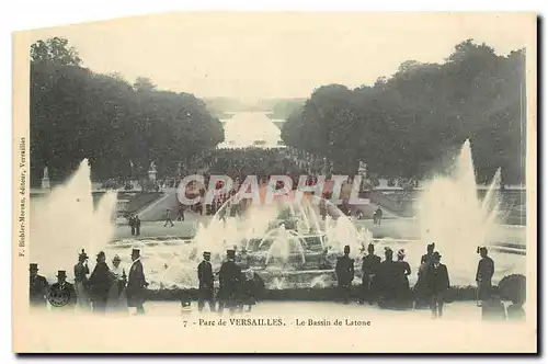 Ansichtskarte AK Parc de Versailles le Bassin de Latone