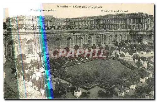 Cartes postales Versailles l'Orangerie et le palais