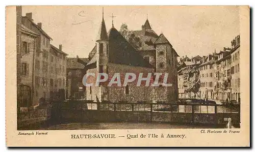 Cartes postales Haute Savoie Quais de l'Ile a Annecy