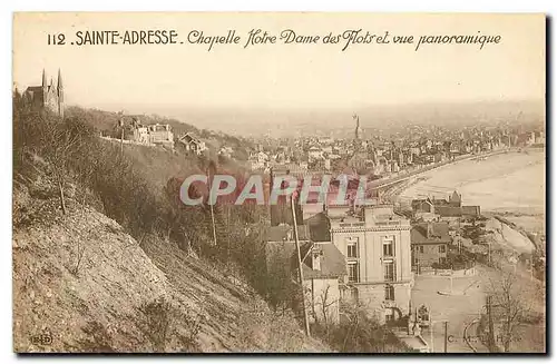 Cartes postales Sainte Adresse Chapelle Notre Dame et vue panoramique