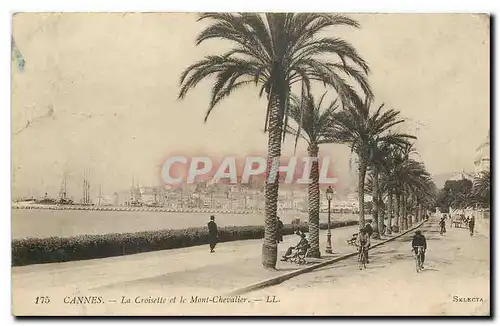 Cartes postales Cannes la Croisette et le Mont Chevalier