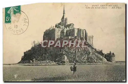 Ansichtskarte AK Mont Saint Michel Cote du nord ouest