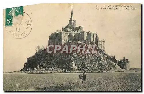 Cartes postales Mont Saint Michel Cote du nord ouest
