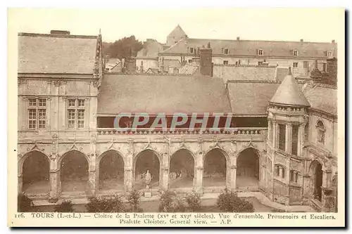 Ansichtskarte AK Tours I et L Cloitre de la Psalette vue d'ensemble