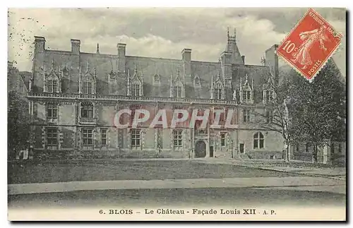 Cartes postales Blois Le Chateau facade louis XII