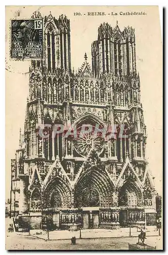 Cartes postales Reims la Cathedrale