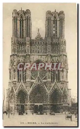 Cartes postales Reims la Cathedrale