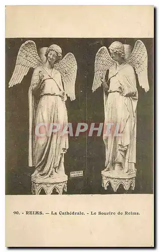 Cartes postales Reims la Cathedrale le Sourire de Reims