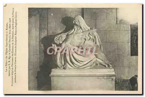 Ansichtskarte AK La Pieta de l'Eglise Saint Gervais a Rouen