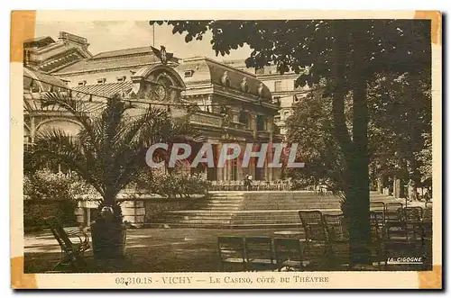 Cartes postales Vichy le Casino cote du Theatre