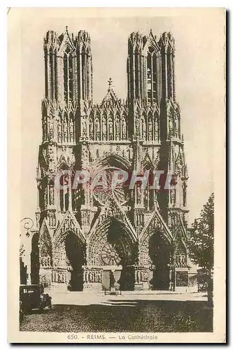 Cartes postales Reims la Cathedrale