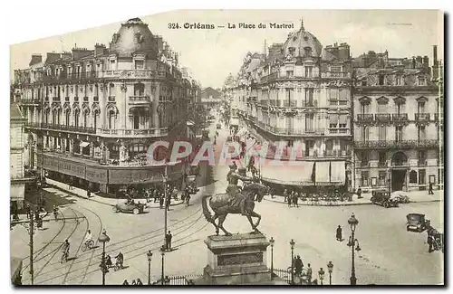 Cartes postales Orleans la Place du Martroi