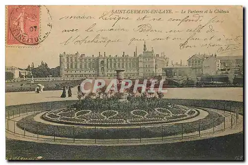 Cartes postales Saint Germain en Laye le parterre et le Chateau