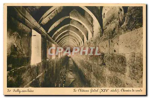 Ansichtskarte AK Sully sur loire le chateau feodal XIV siecle chemin de ronde