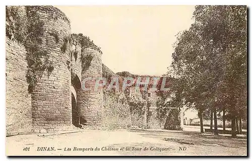 Cartes postales Dinan les Remparts du Chateau et la Tour de Coetquen