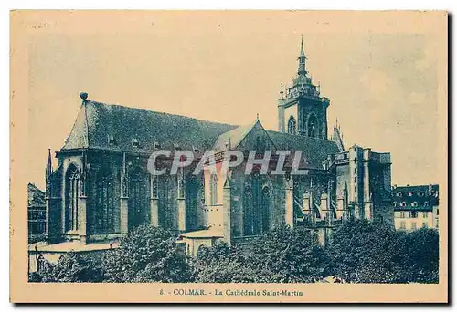 Ansichtskarte AK Colmar la Cathedrale Saint Martin