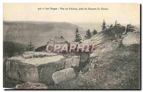 Cartes postales Les Vosges Vue sur l'Alsace prise du Sommet du Donon