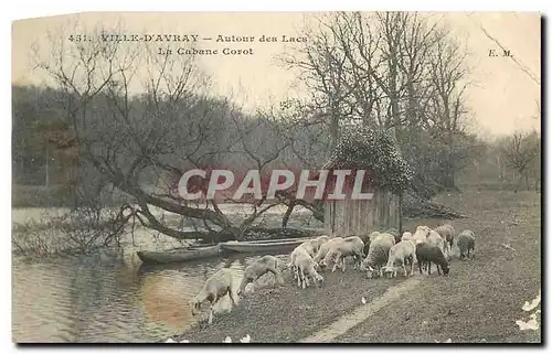 Cartes postales Ville d'Avray Autour des Lacs La Cabane Corot  Moutons